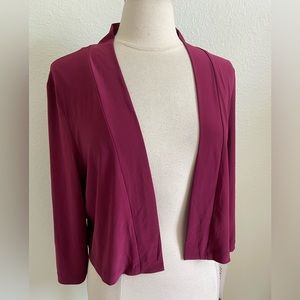 NWT Perceptions Jersey Open Cardigan Sweater Size 18